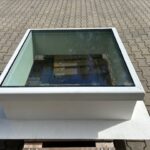 Lichtkuppel 40 x 40 cm, 3-fach verglast mit Motor, Aufsatzkranz Höhe 30 cm