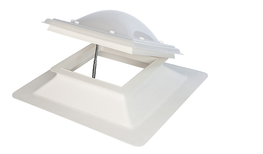 Hebeöffnung der Dachkuppel